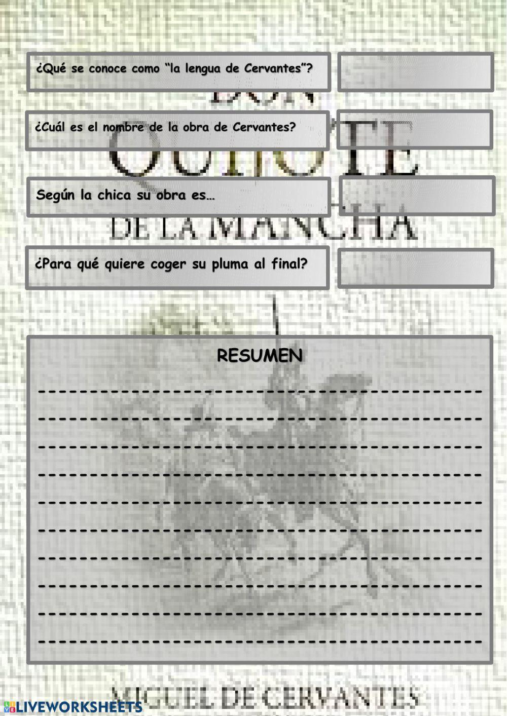 Cervantes en el futuro Cervantes en el futuro