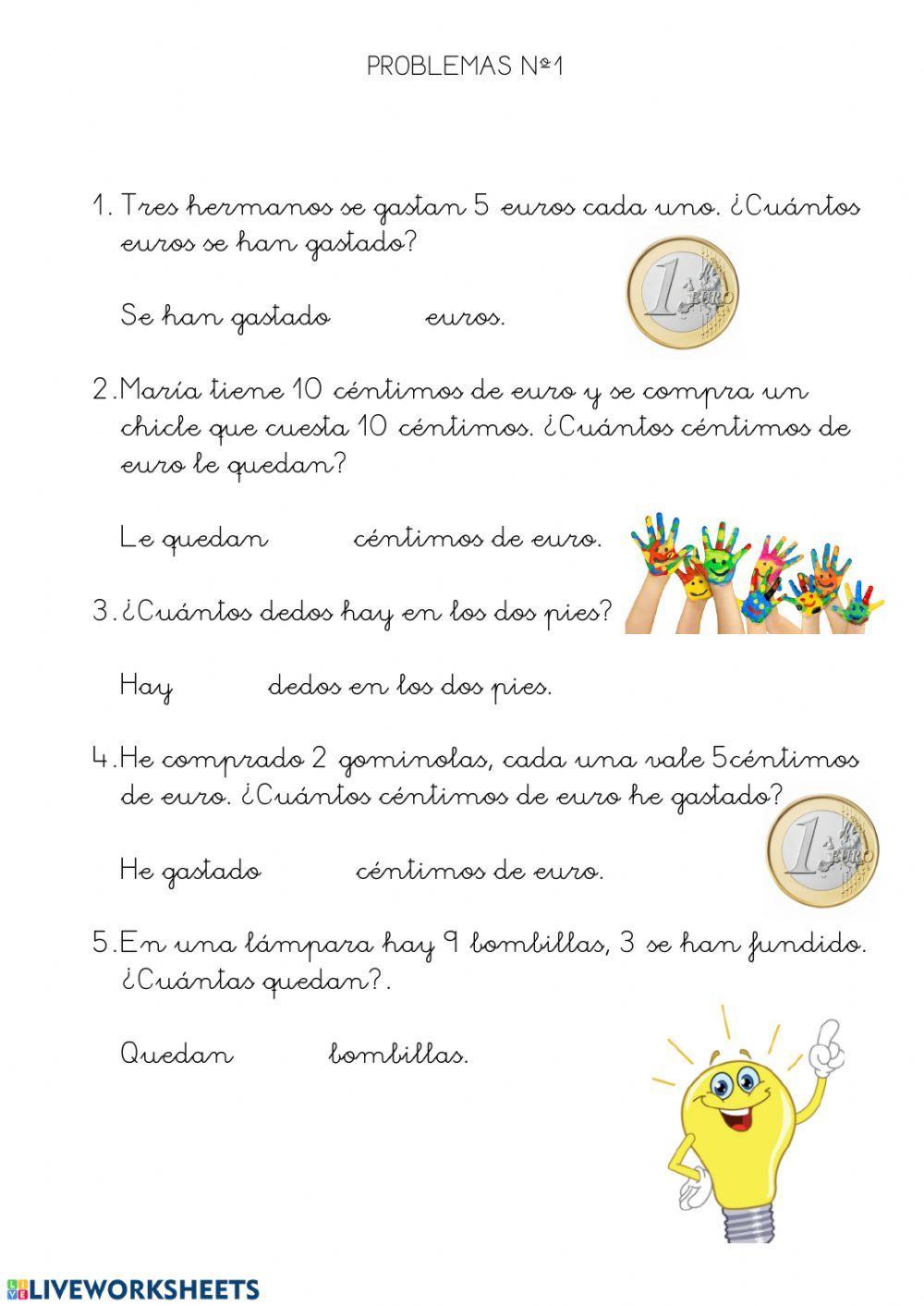 Problemas 1 Primaria