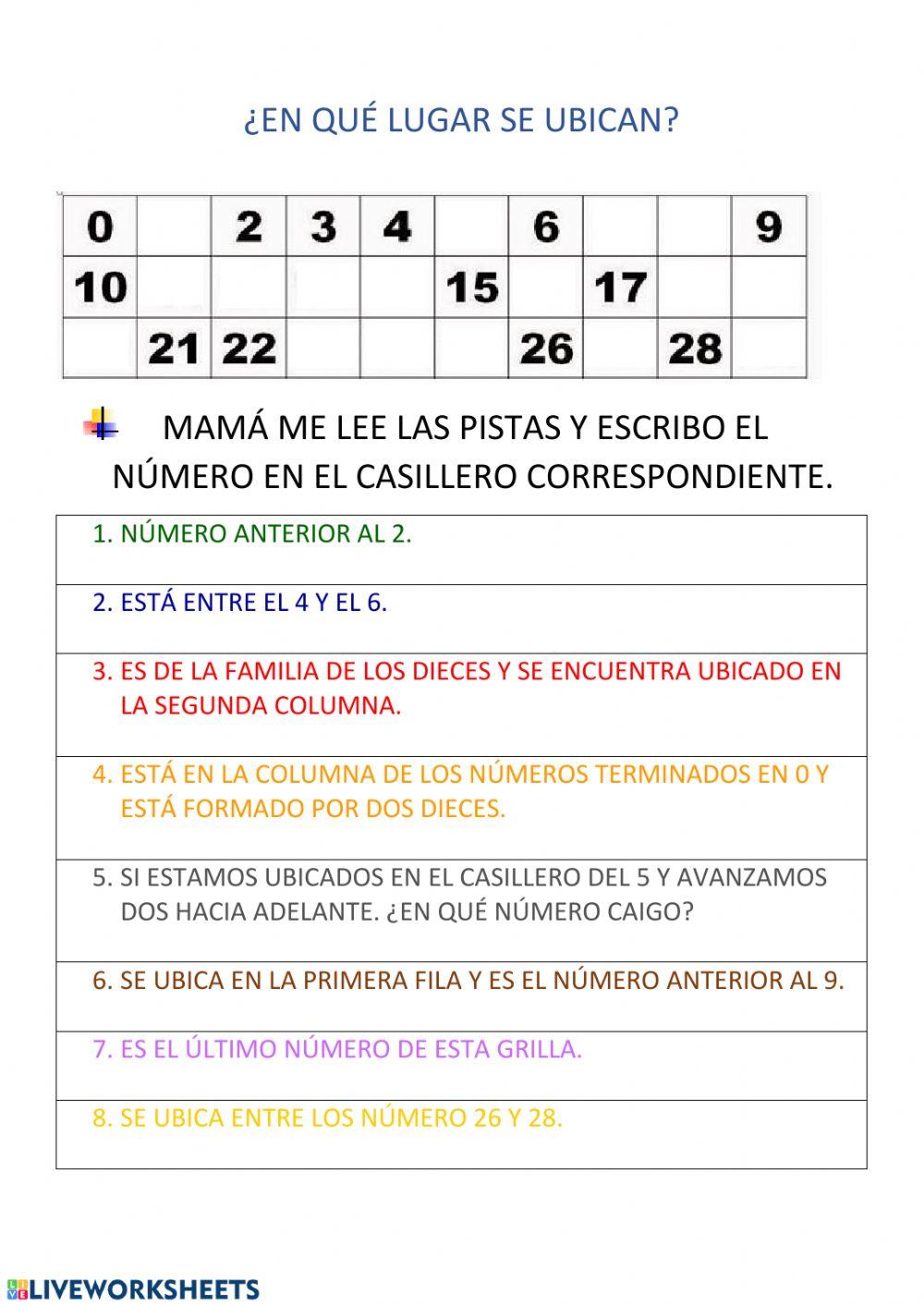 Completamos la grilla con adivinanzas