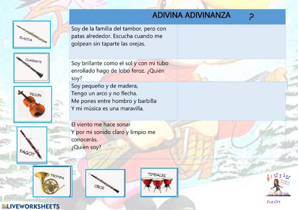 Adivinanzas instrumentos
