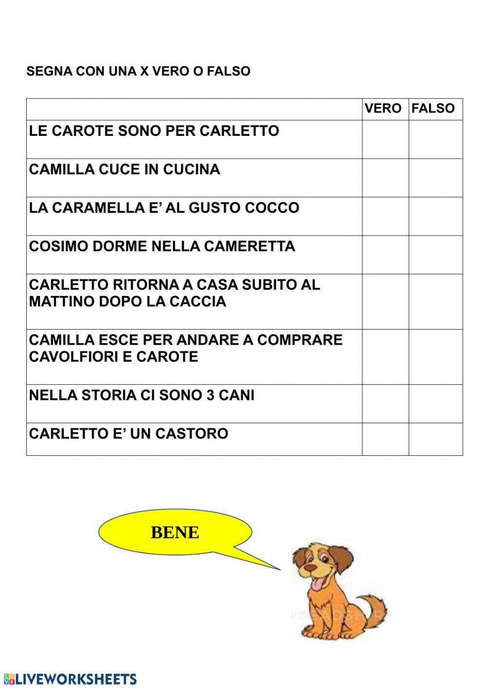 Comprensione del testo