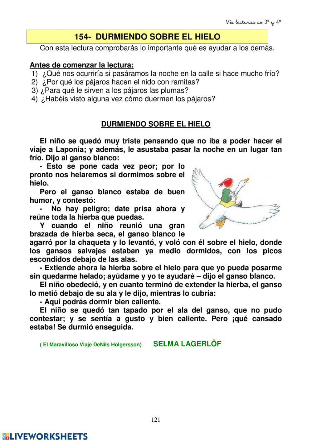 Comprensión lectora Laponia