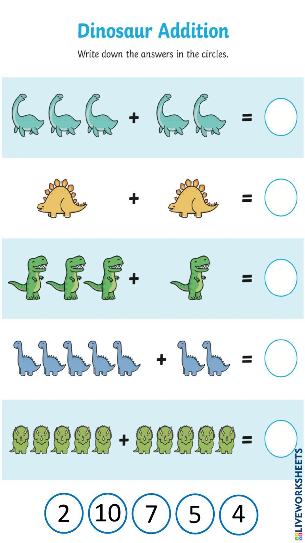 Addition and subtraction worksheet