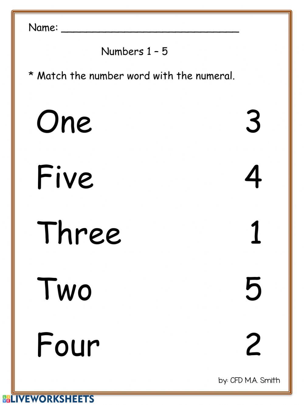 Numbers & Number Words