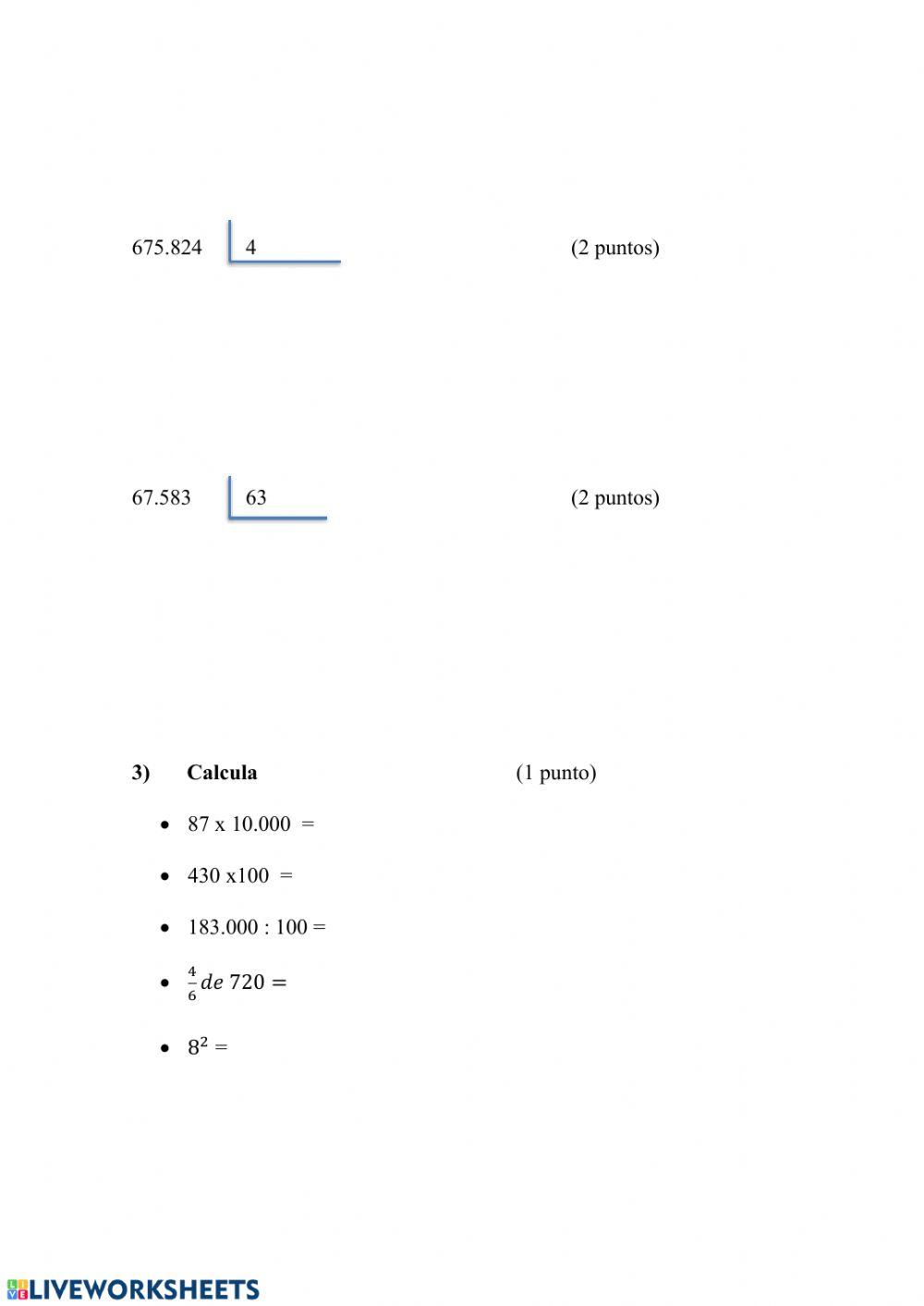 Calculo numeros decimales