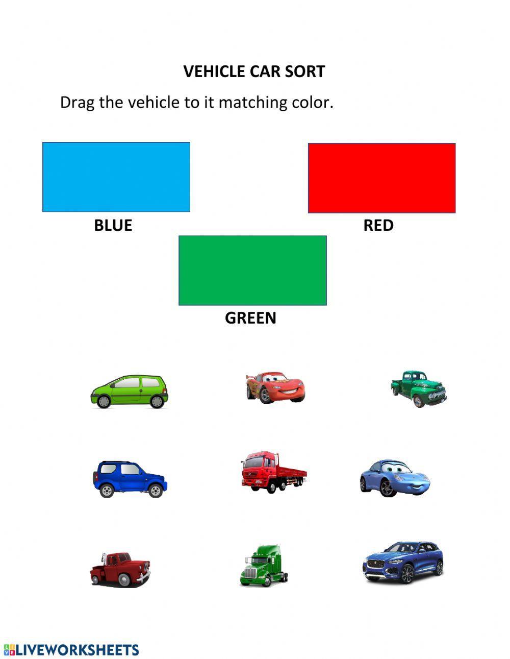 Vehicle Color Sort