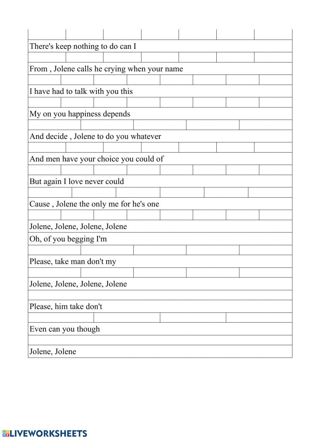 Dolly Parton's -Jolene-