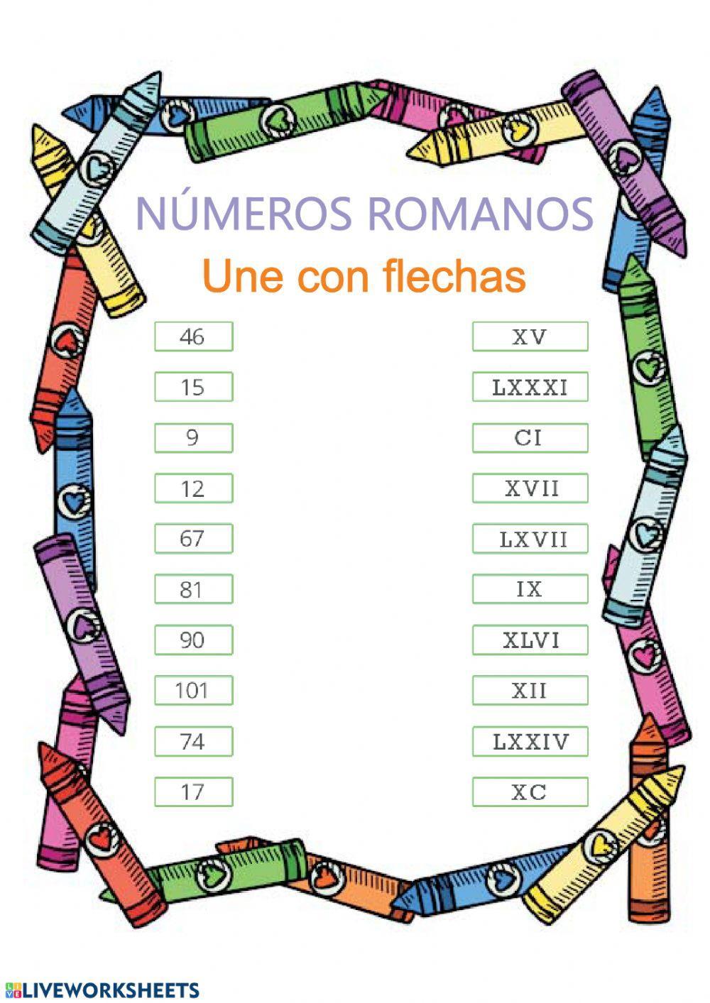 Práctica de números romanos