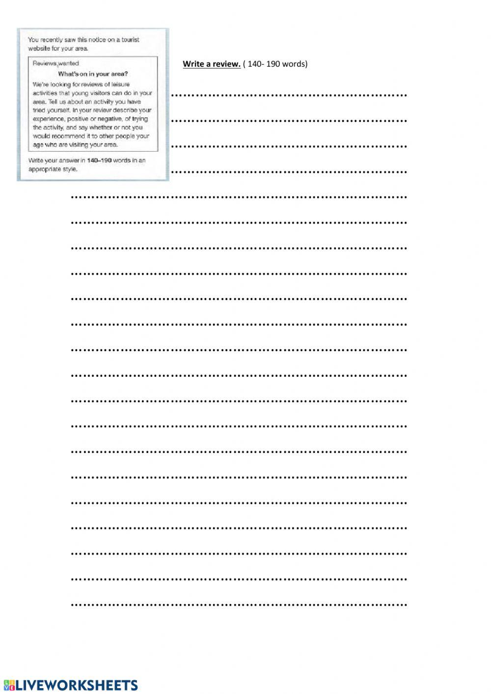 Write a review Write a review