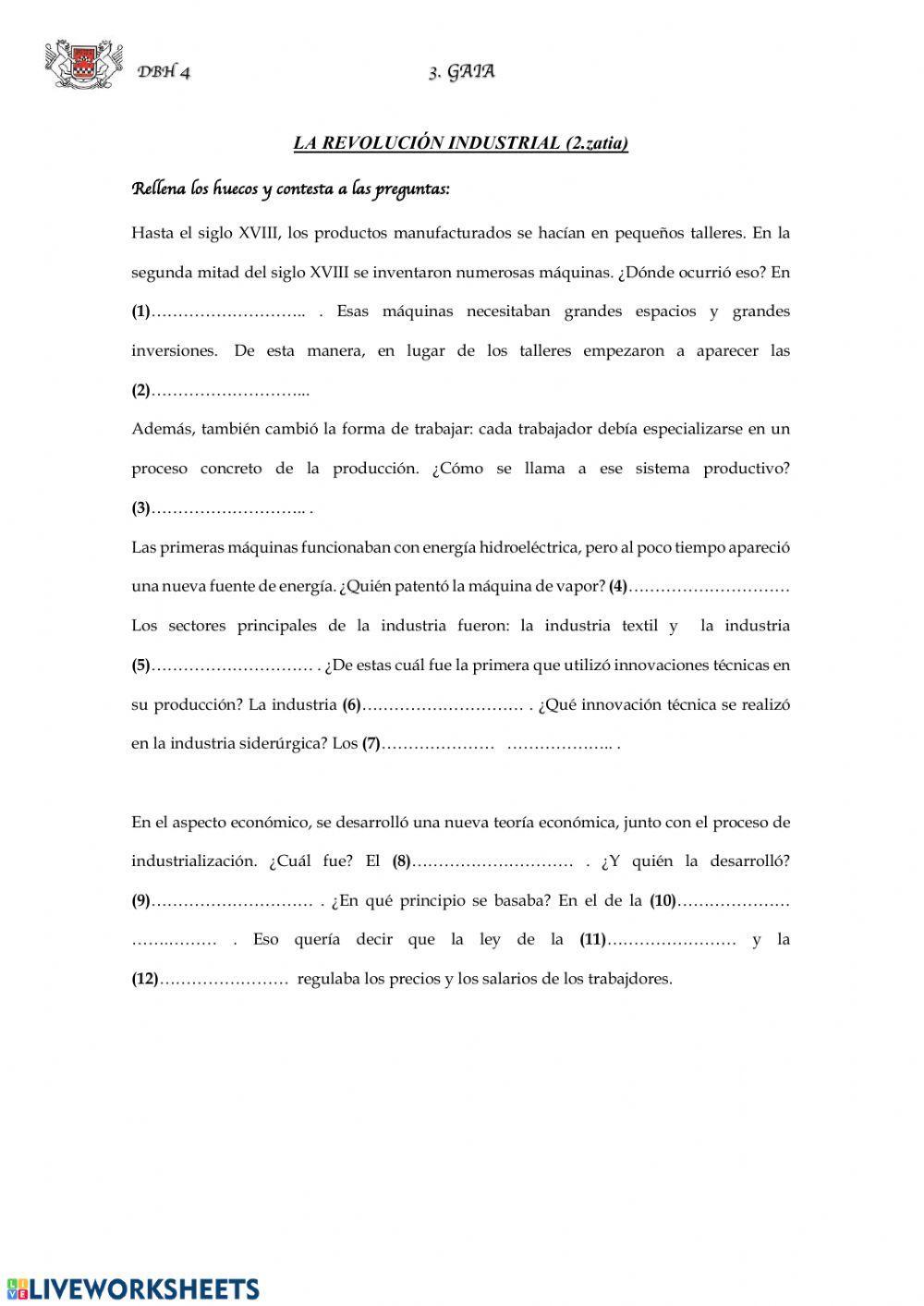 (4 ESO) La Revolución Industrial (2)