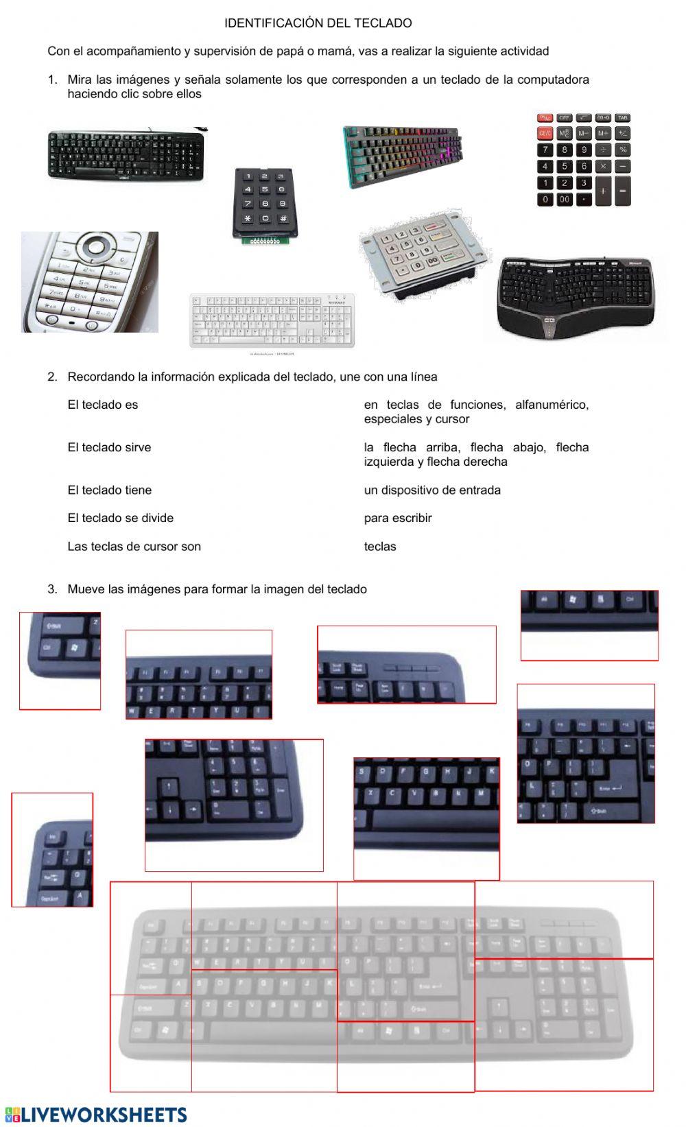 Identificación del teclado