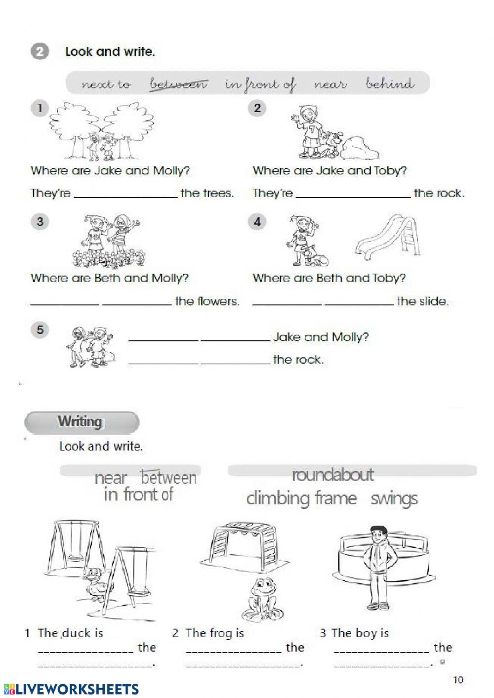 Unit 6 Test A day in the park 1º