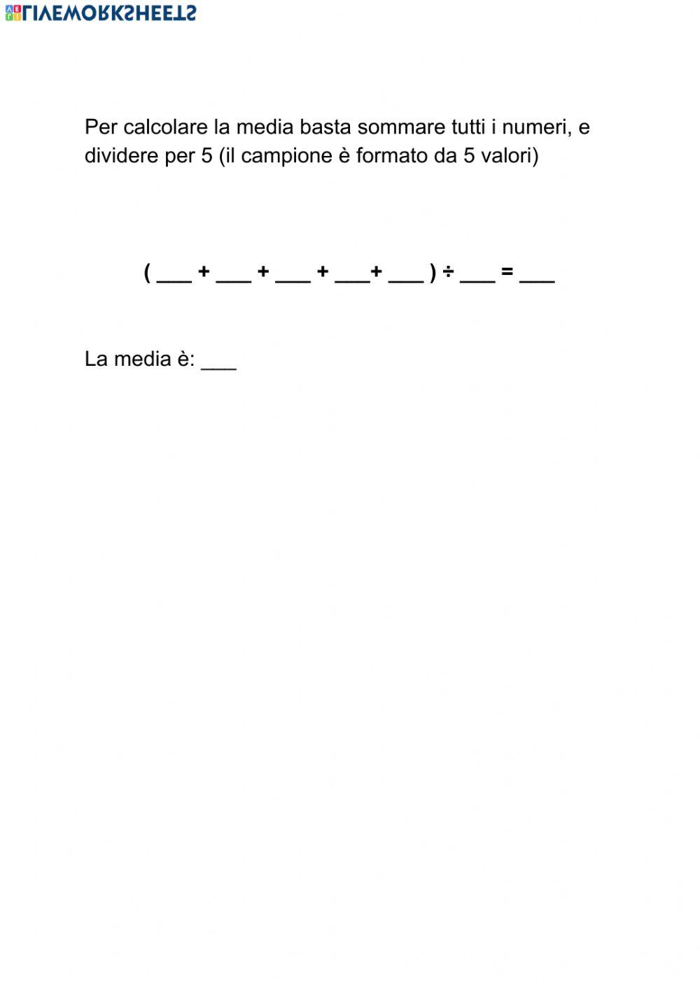 Moda, media e mediana