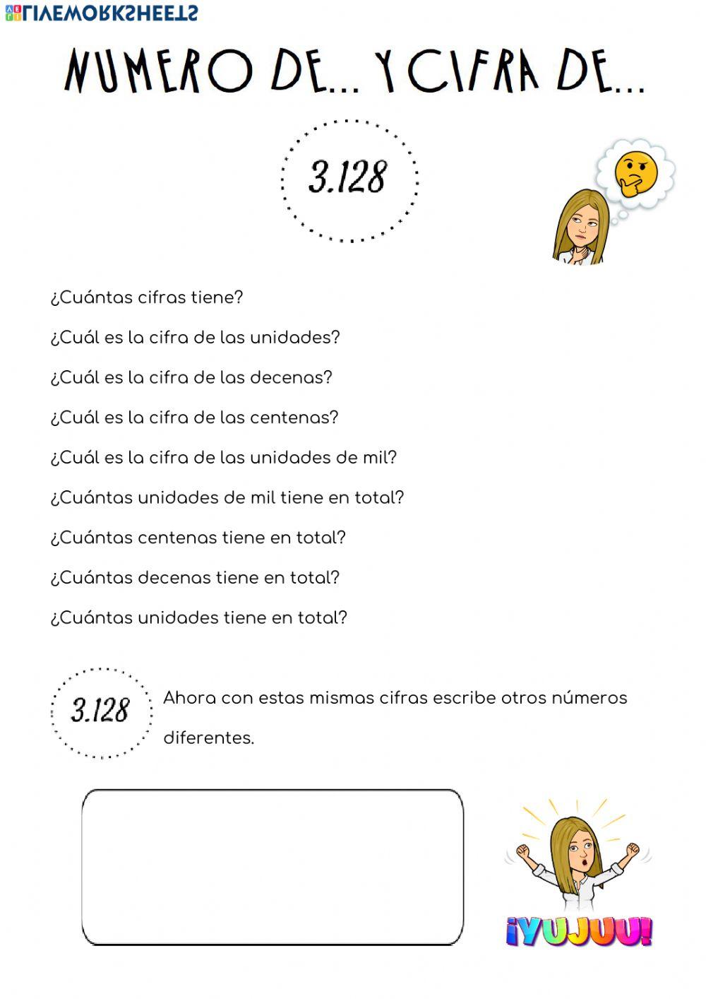 Número de y cifra de Número de y cifra de