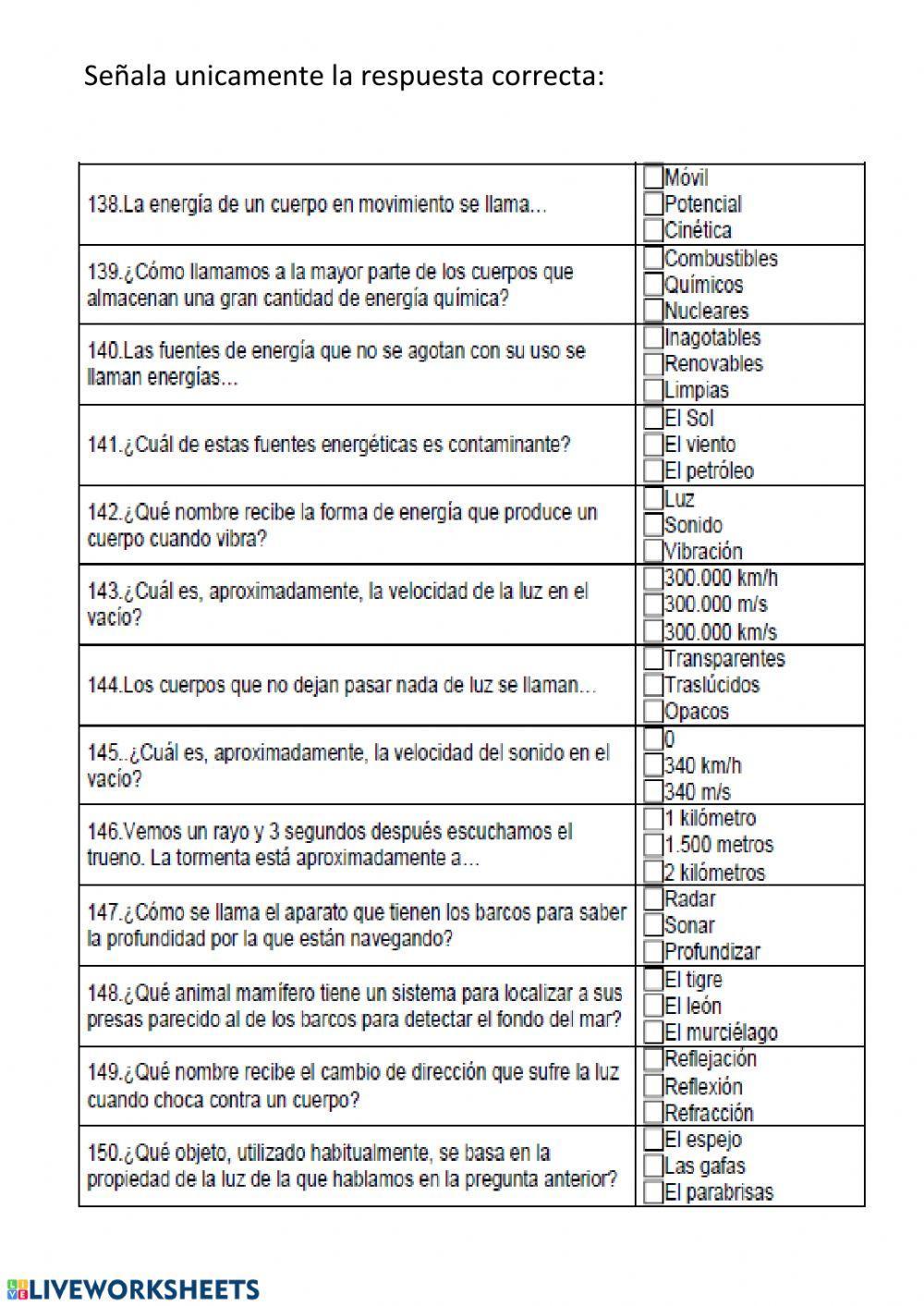 Formas y fuentes de energía 1