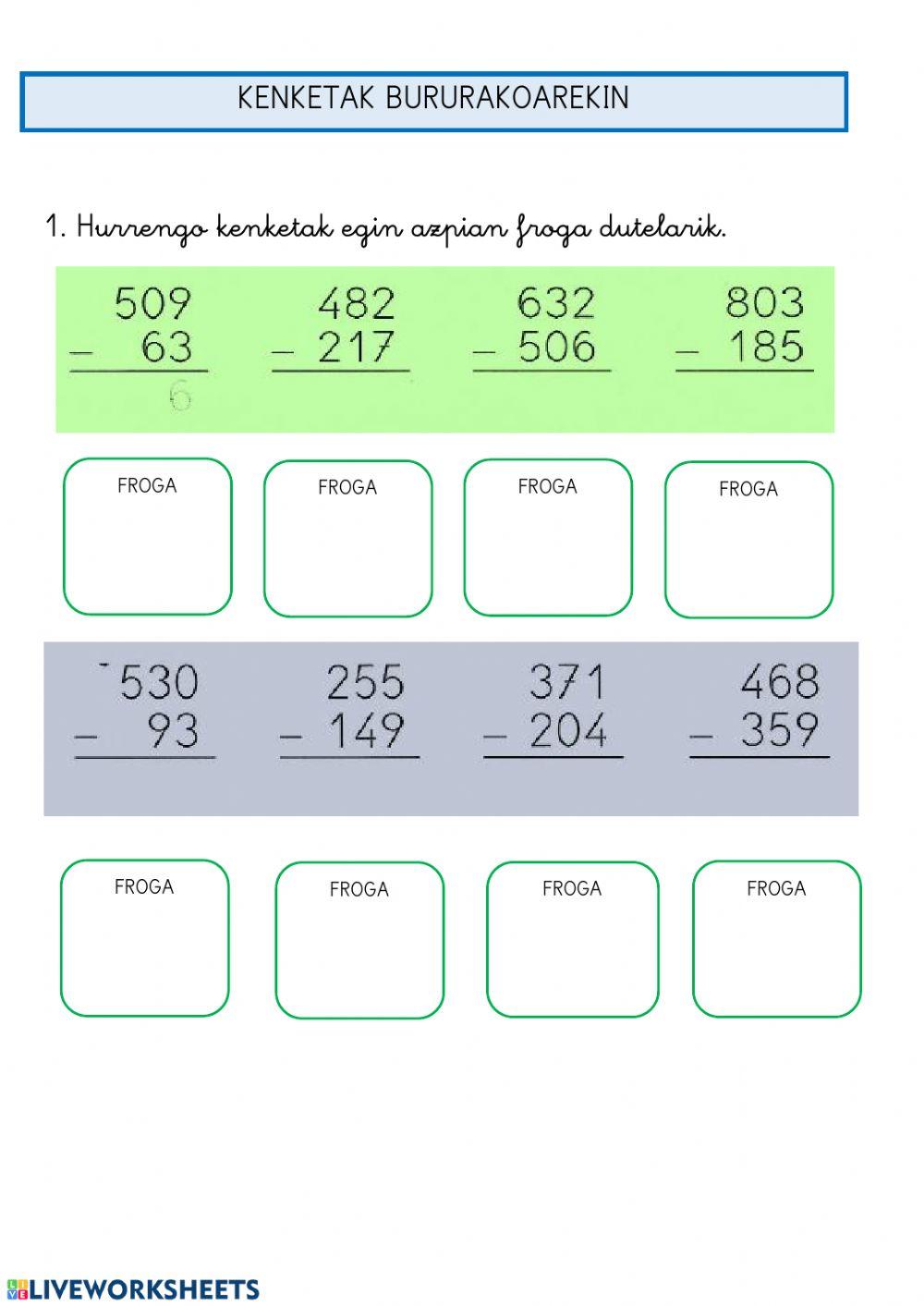 Eragiketak eta kalkuloa