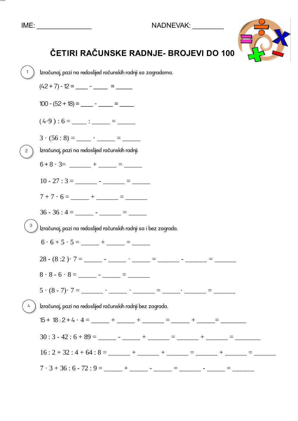 Redoslijed računskih radnji