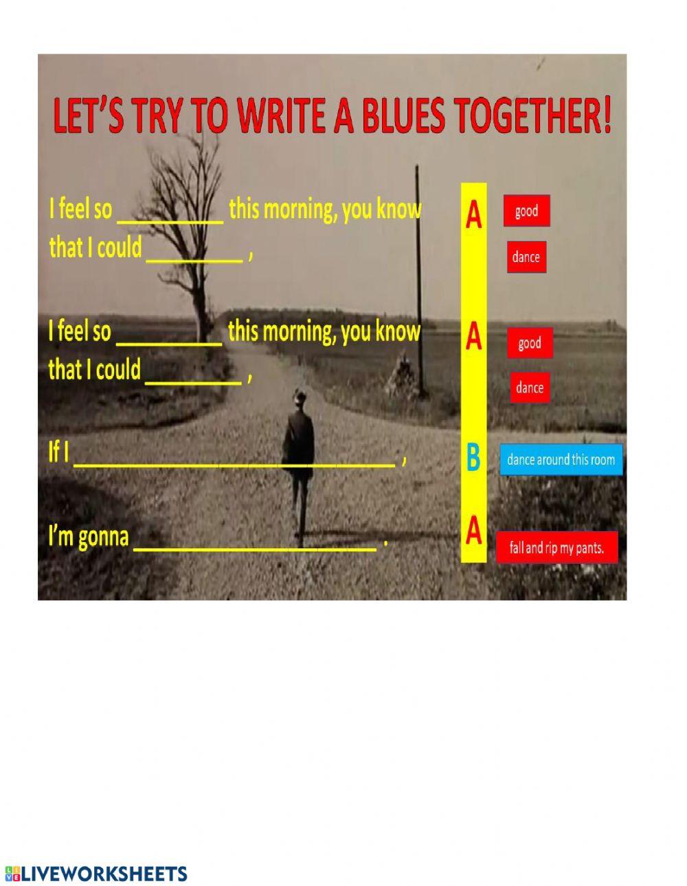 Let's write a blues song, LEADers!