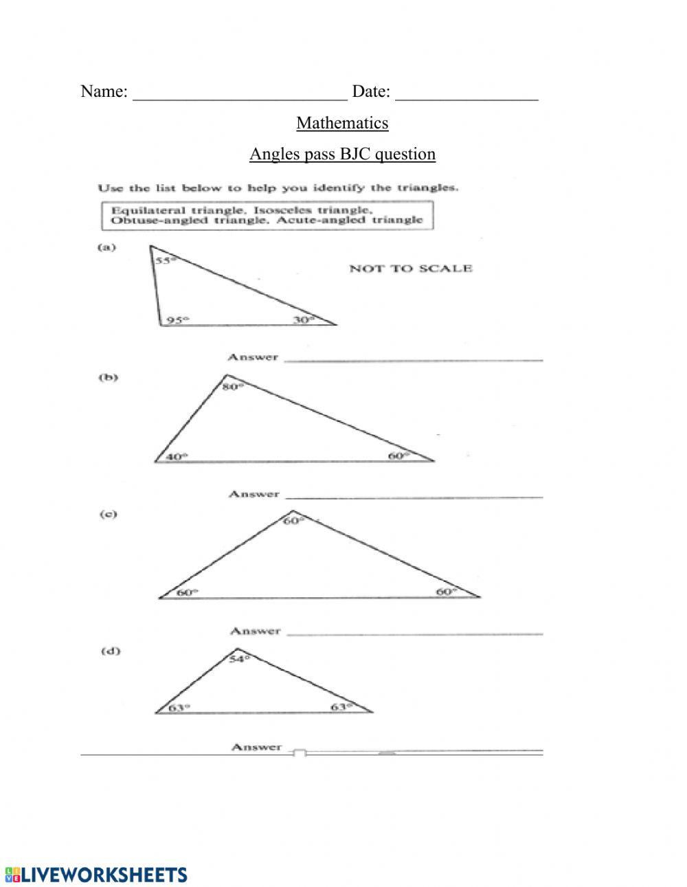 Identifying triangles