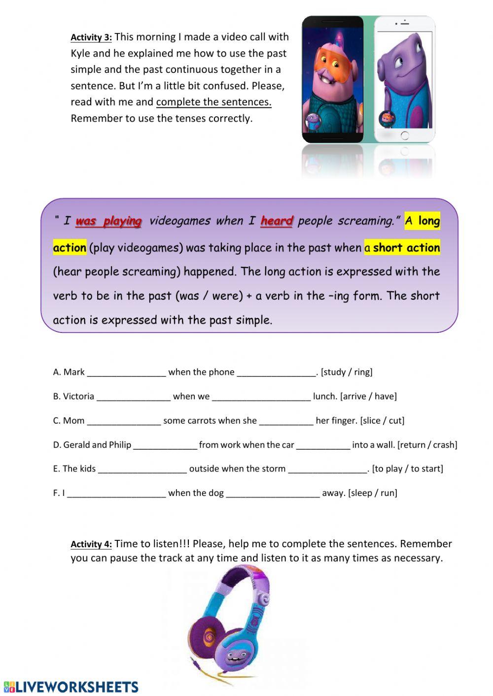 Past Simple and Continuous