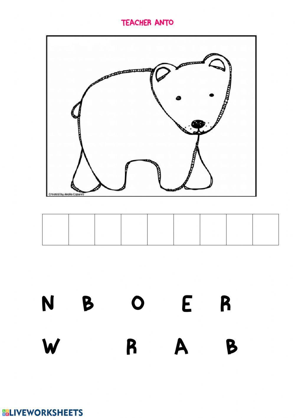 Brown bear, brown bear what do you see?
