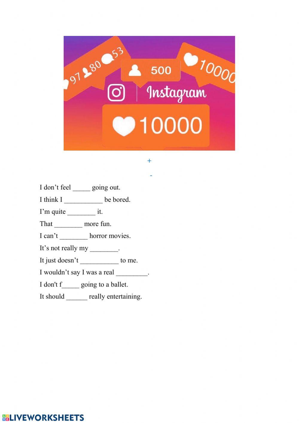 Likes Dislikes worksheet | Live Worksheets