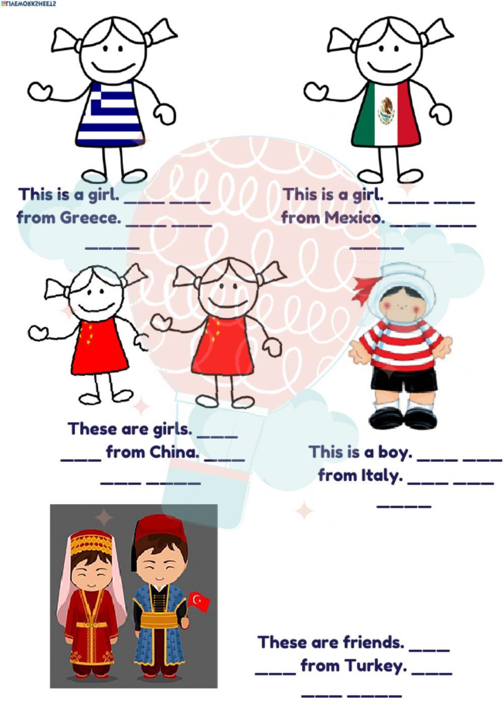 To be (Countries and Nationalities)