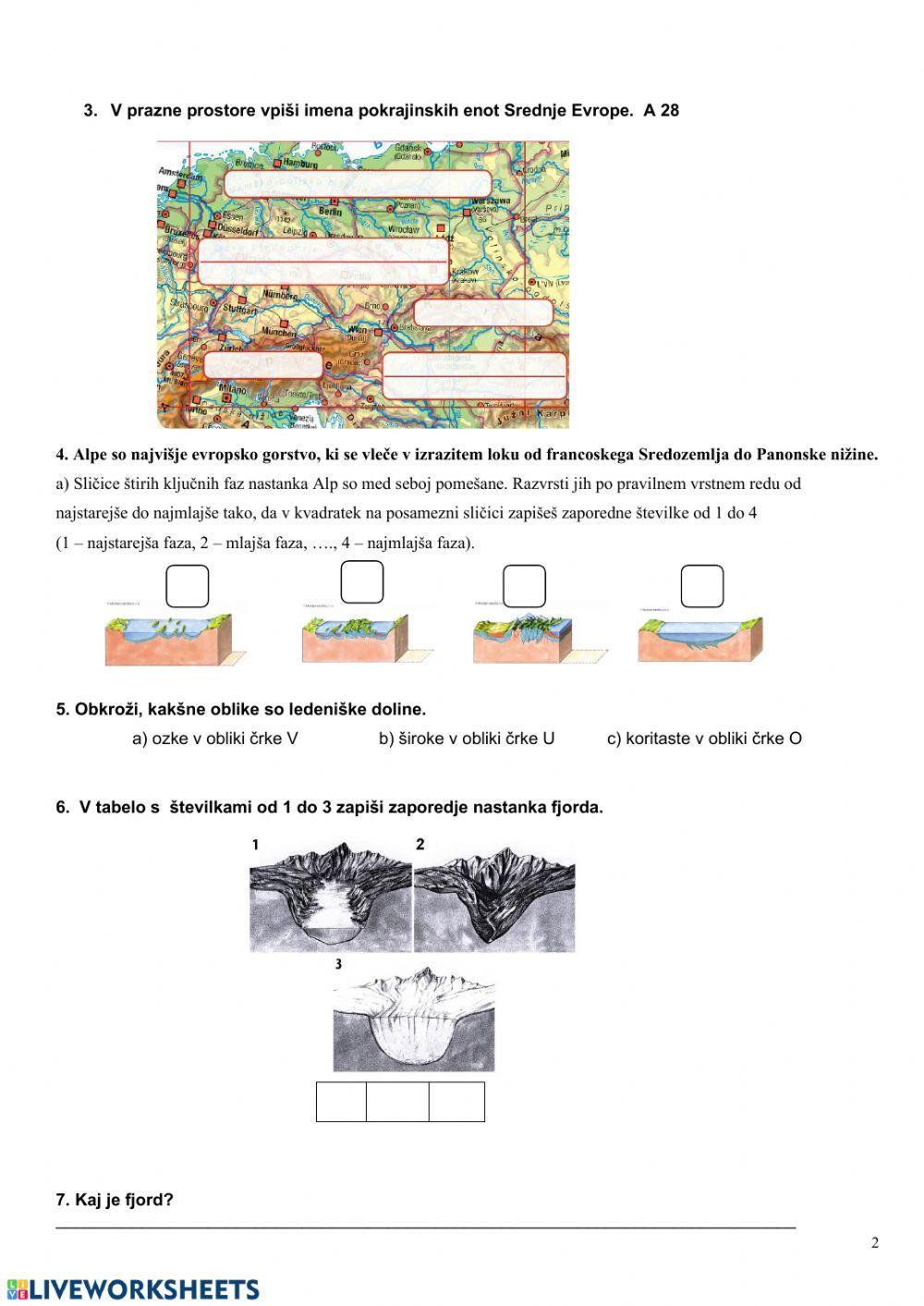 Srednja in Severna Evropa