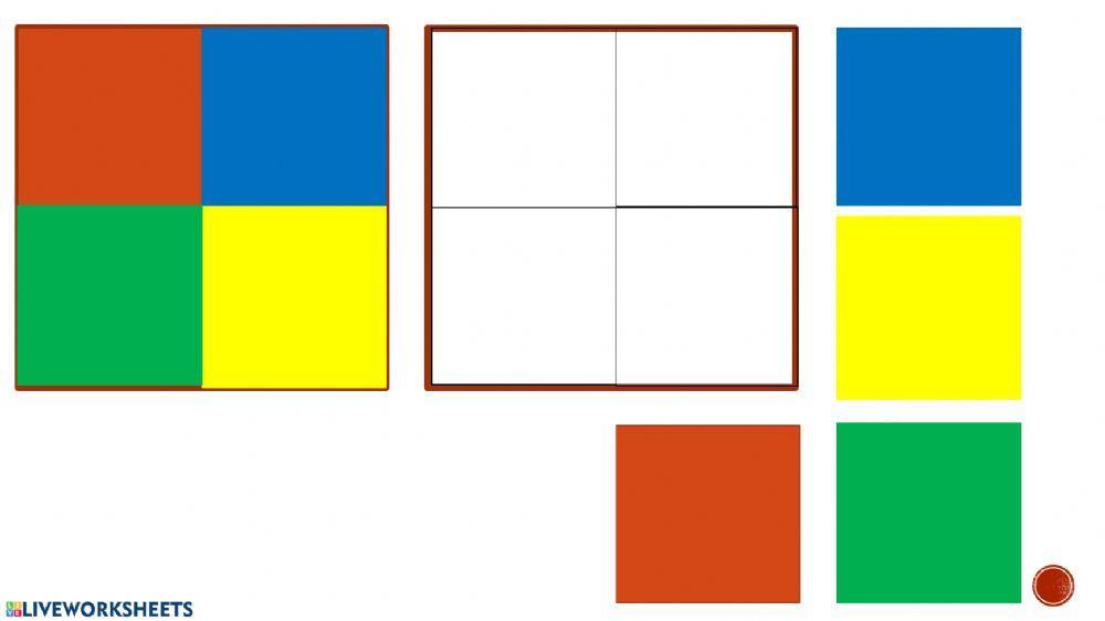 Cada color en su lugar