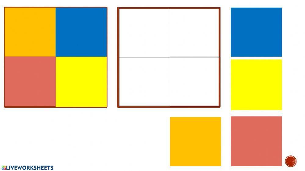 Cada color en su lugar