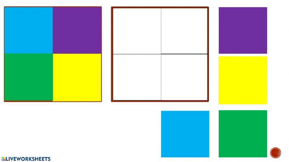 Cada color en su lugar