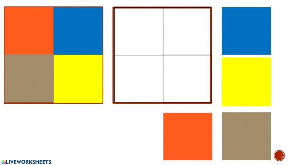 Cada color en su lugar