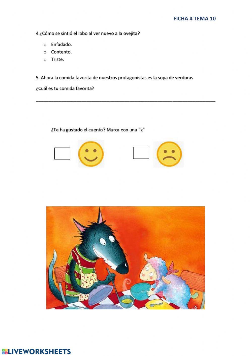 La ovejita que vino a cenar