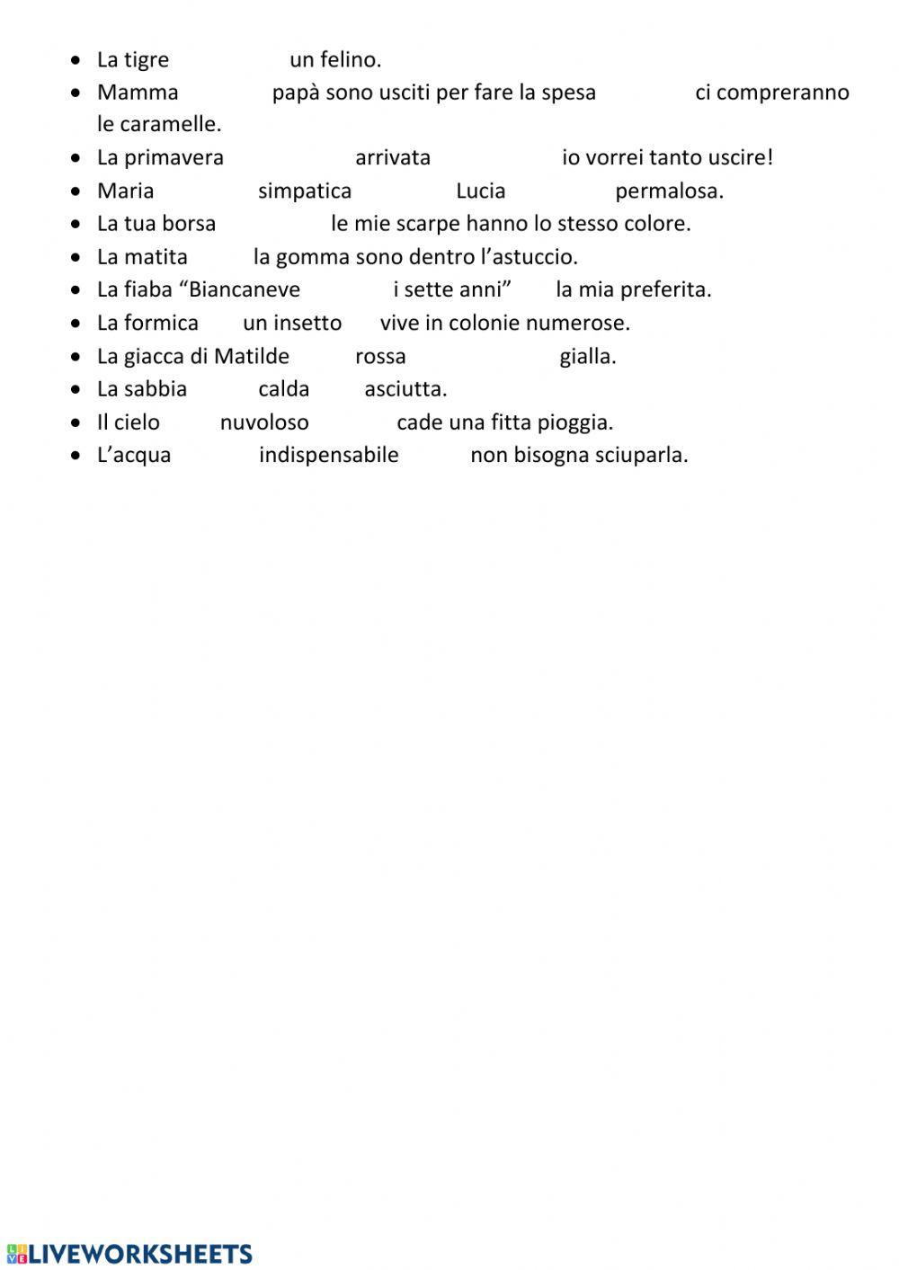 Esercizi è  OPPURE e