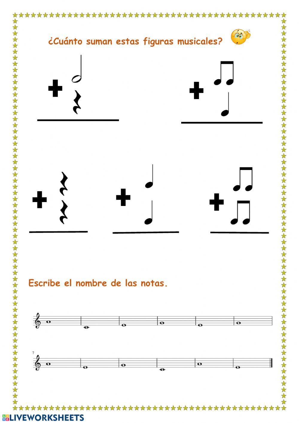 Suma figuras musicales