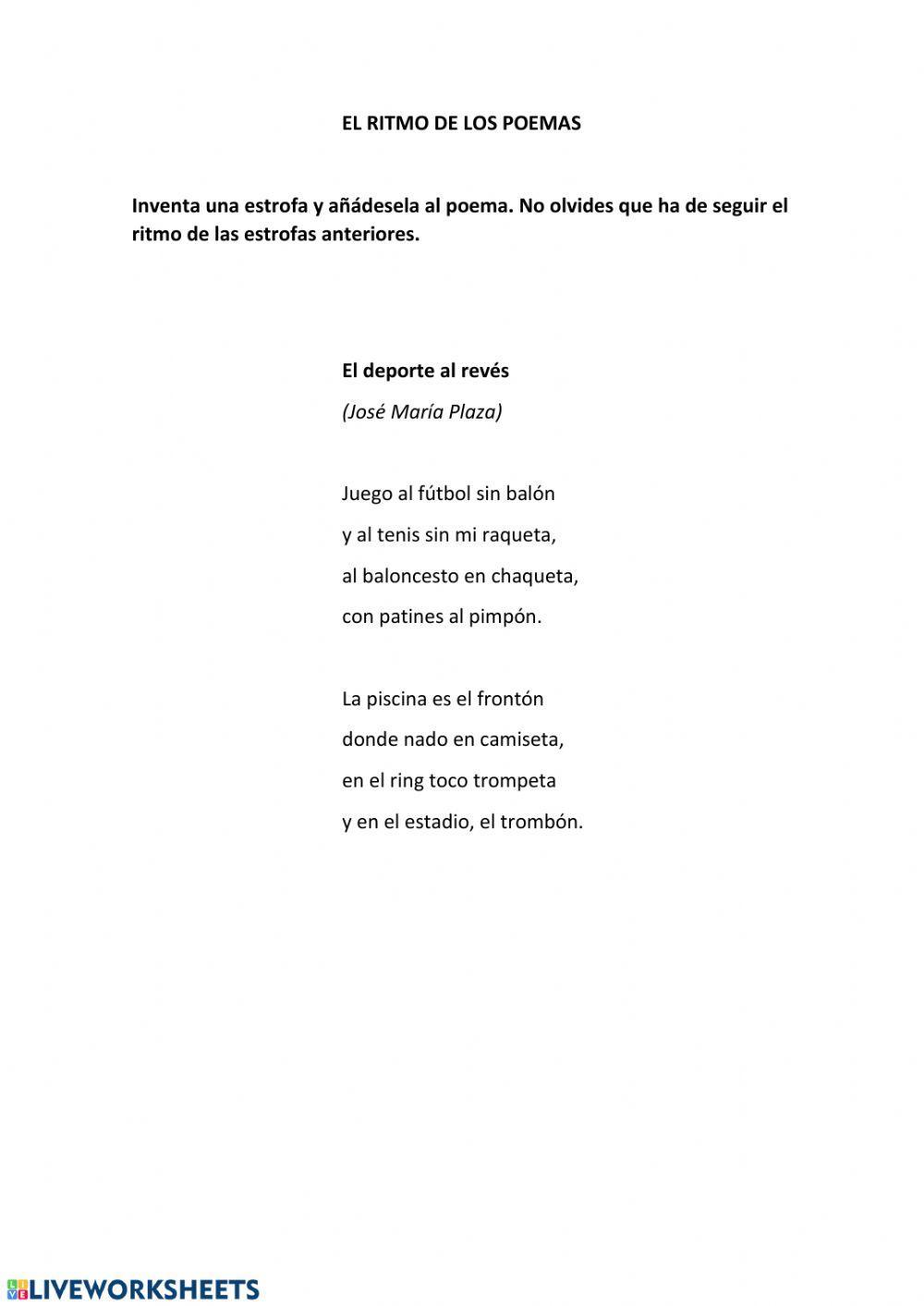 El ritmo de los poemas