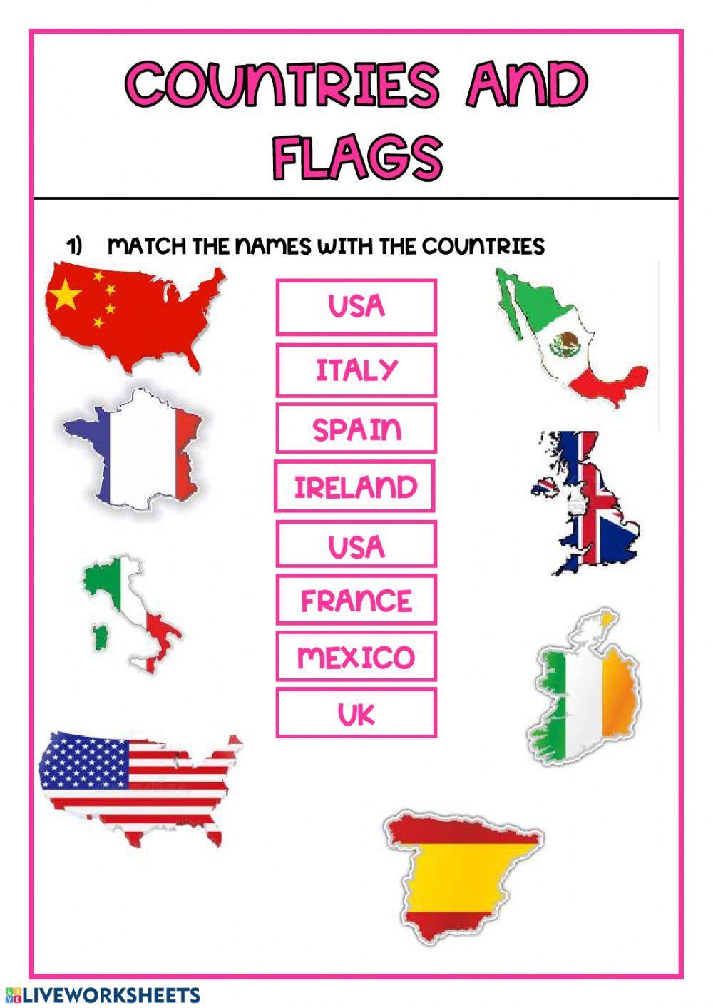 Flags and  countries