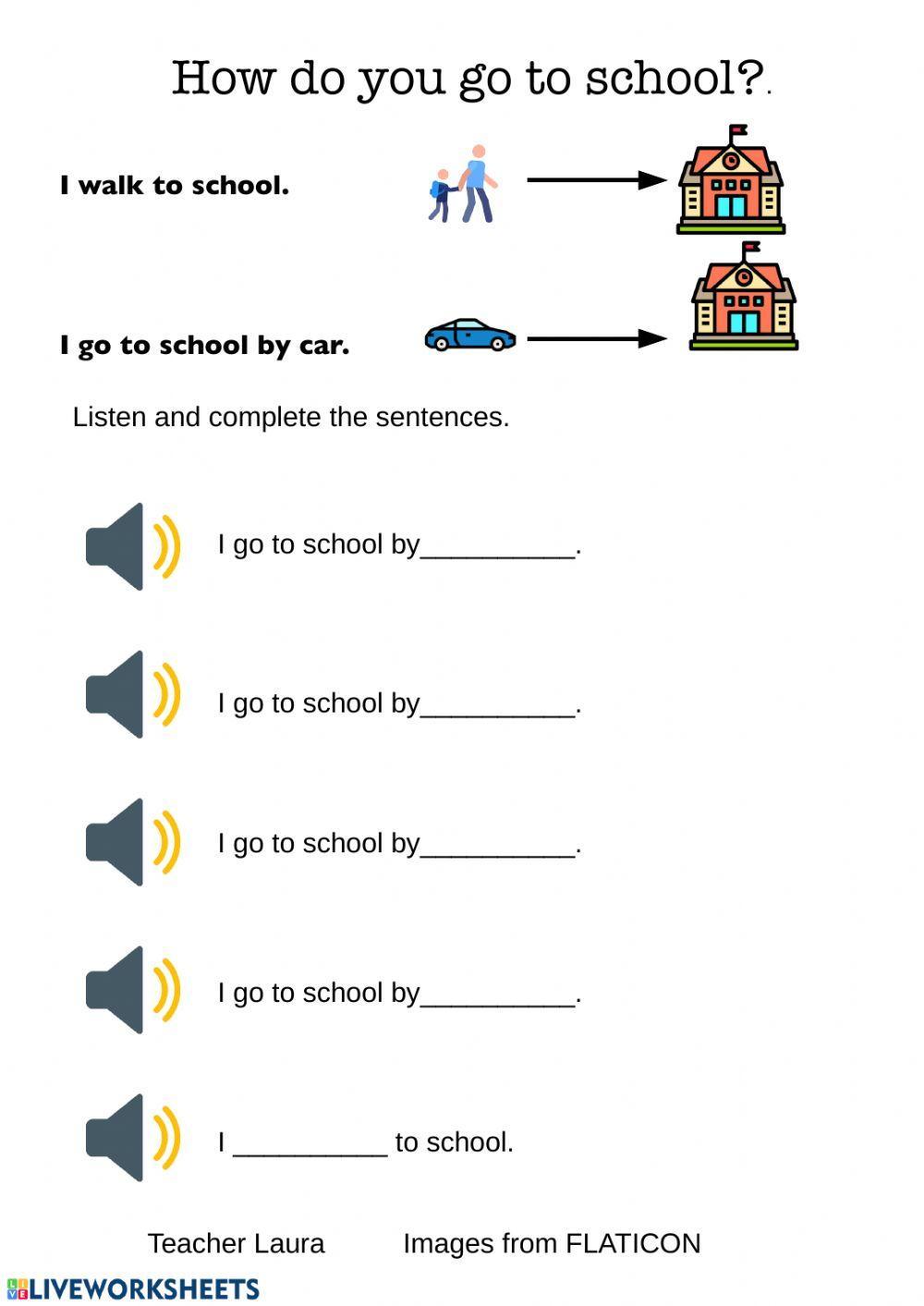 How do you go to school?