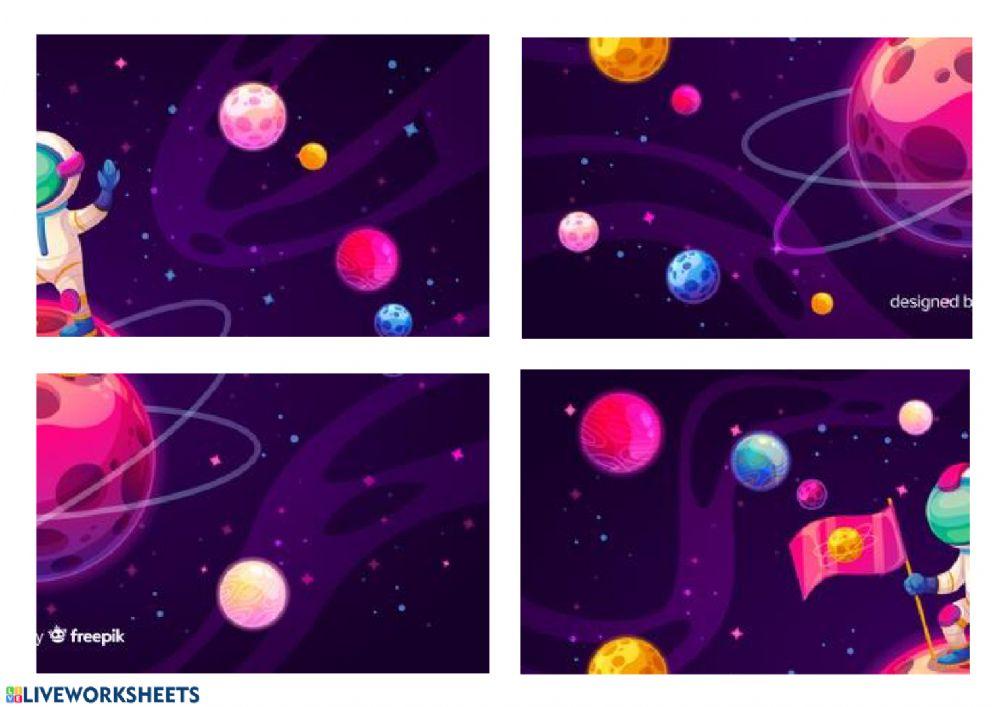 Puzzle el universo 4 piezas