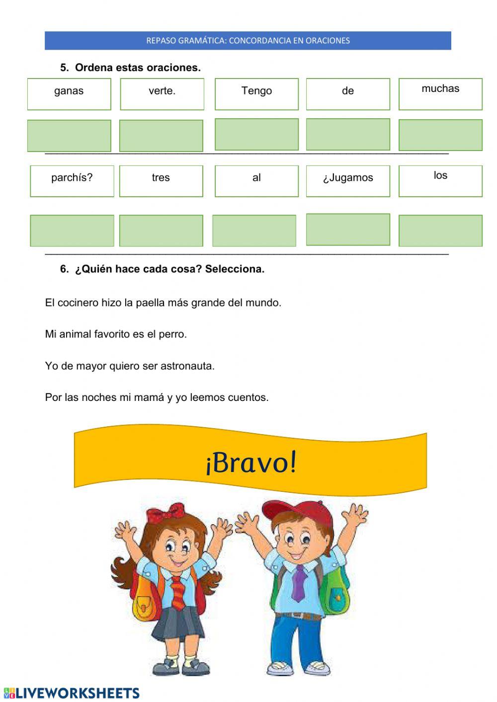 30 de abril: Gramática repaso