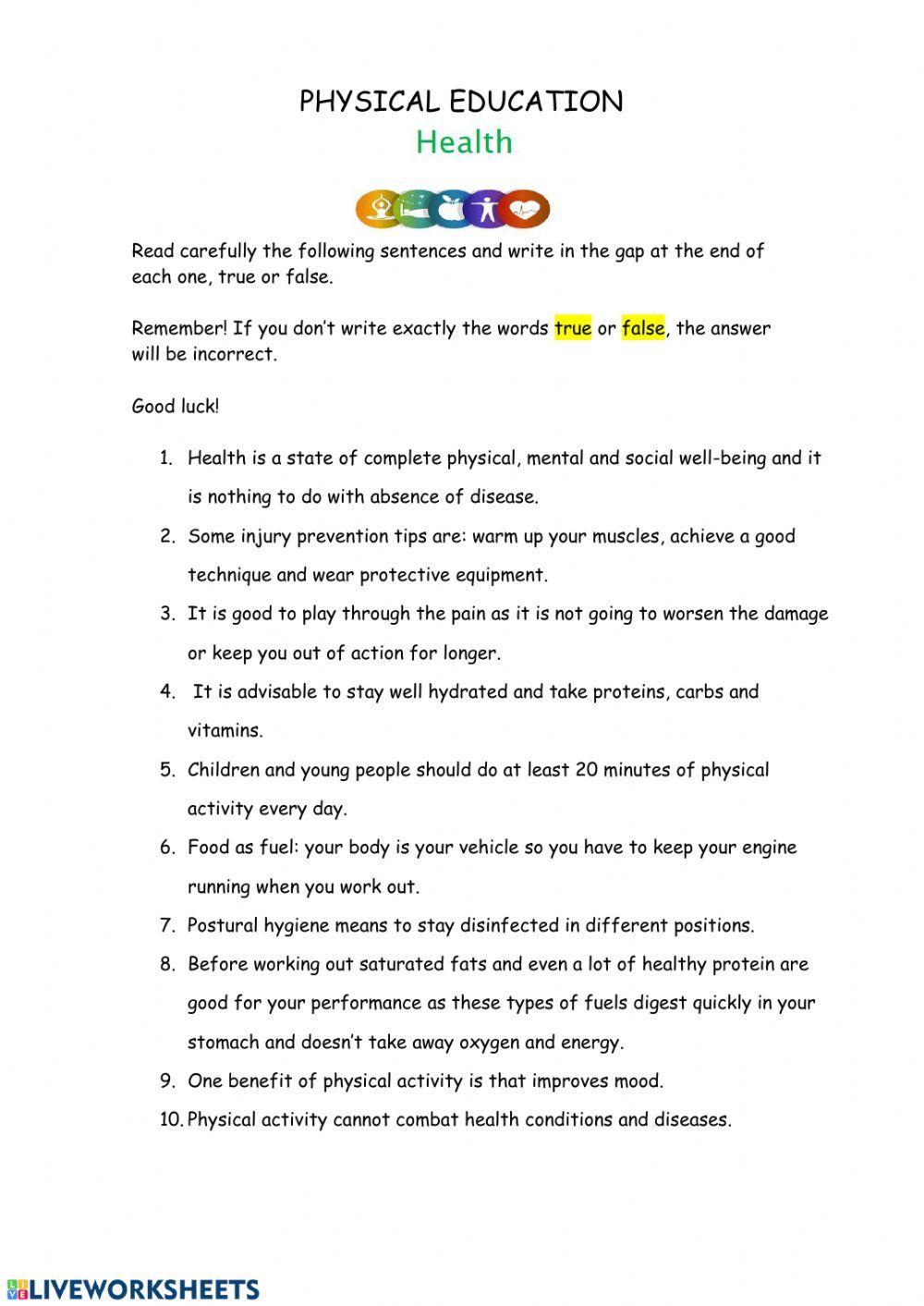 Physical Education. Health