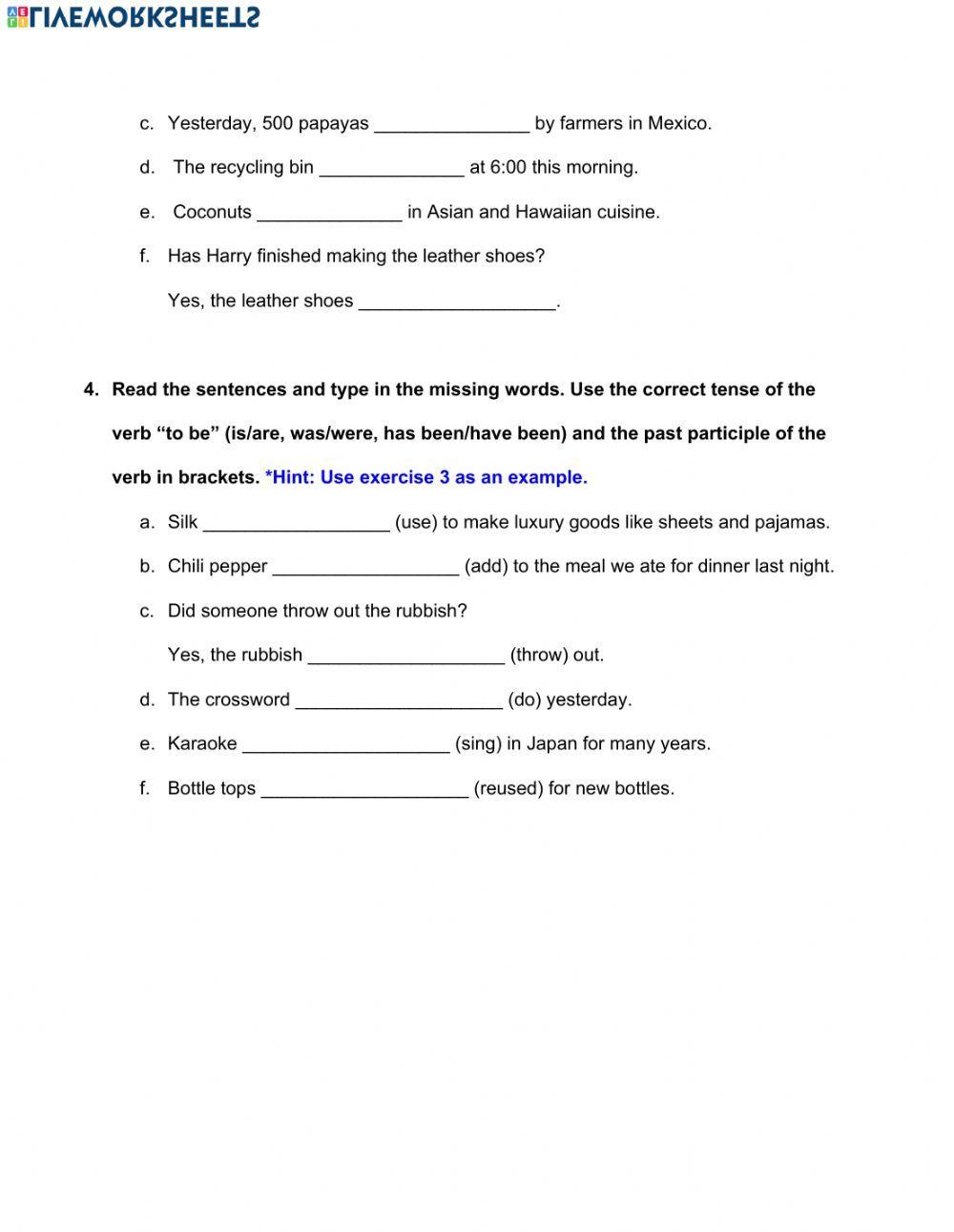 Passive Voice Review