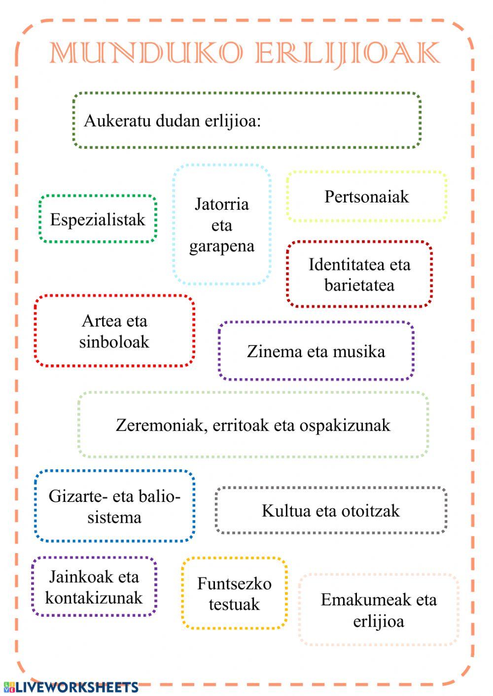Aukeratu dudan erlijioa