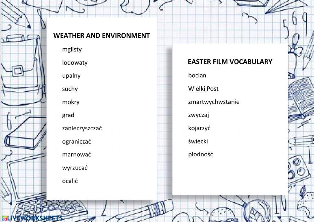 Easter movie and weather test