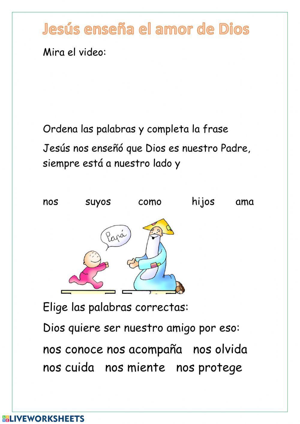 Jesús enseña el amor de Dios