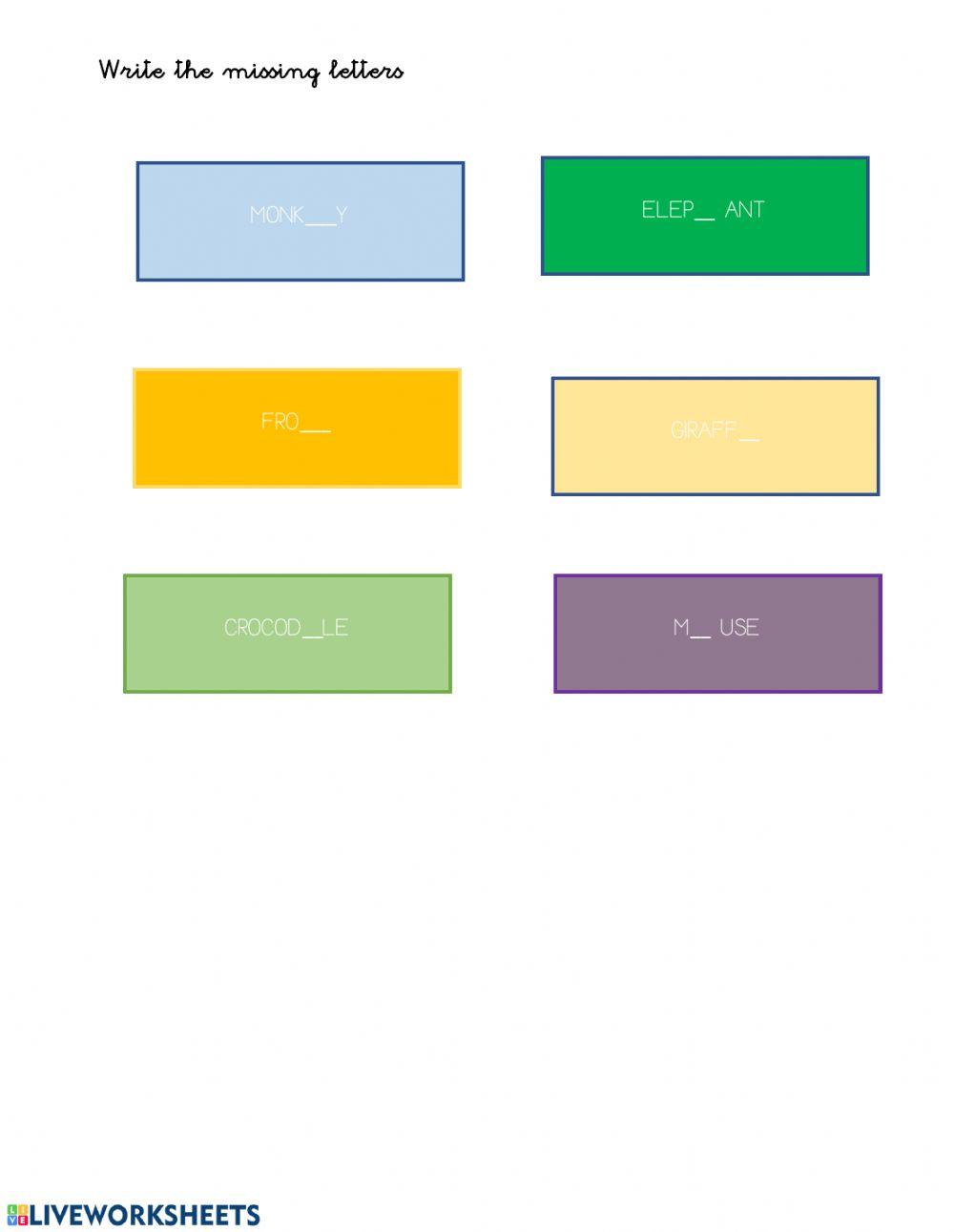 Review wild animals and how we move