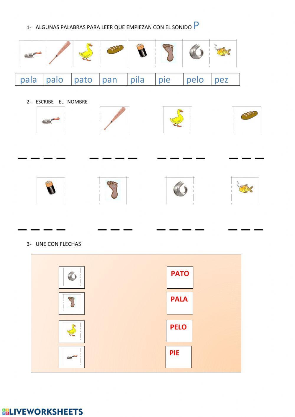 ALFABETIZACION 13.1Sonido p