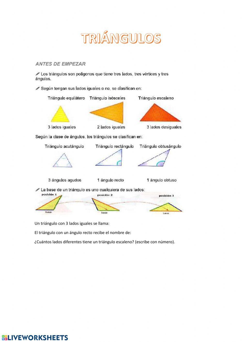 Tipo de triángulos