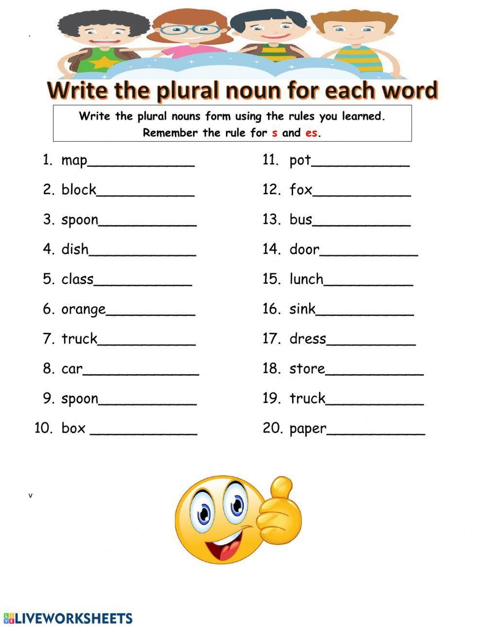 Plural Noun form