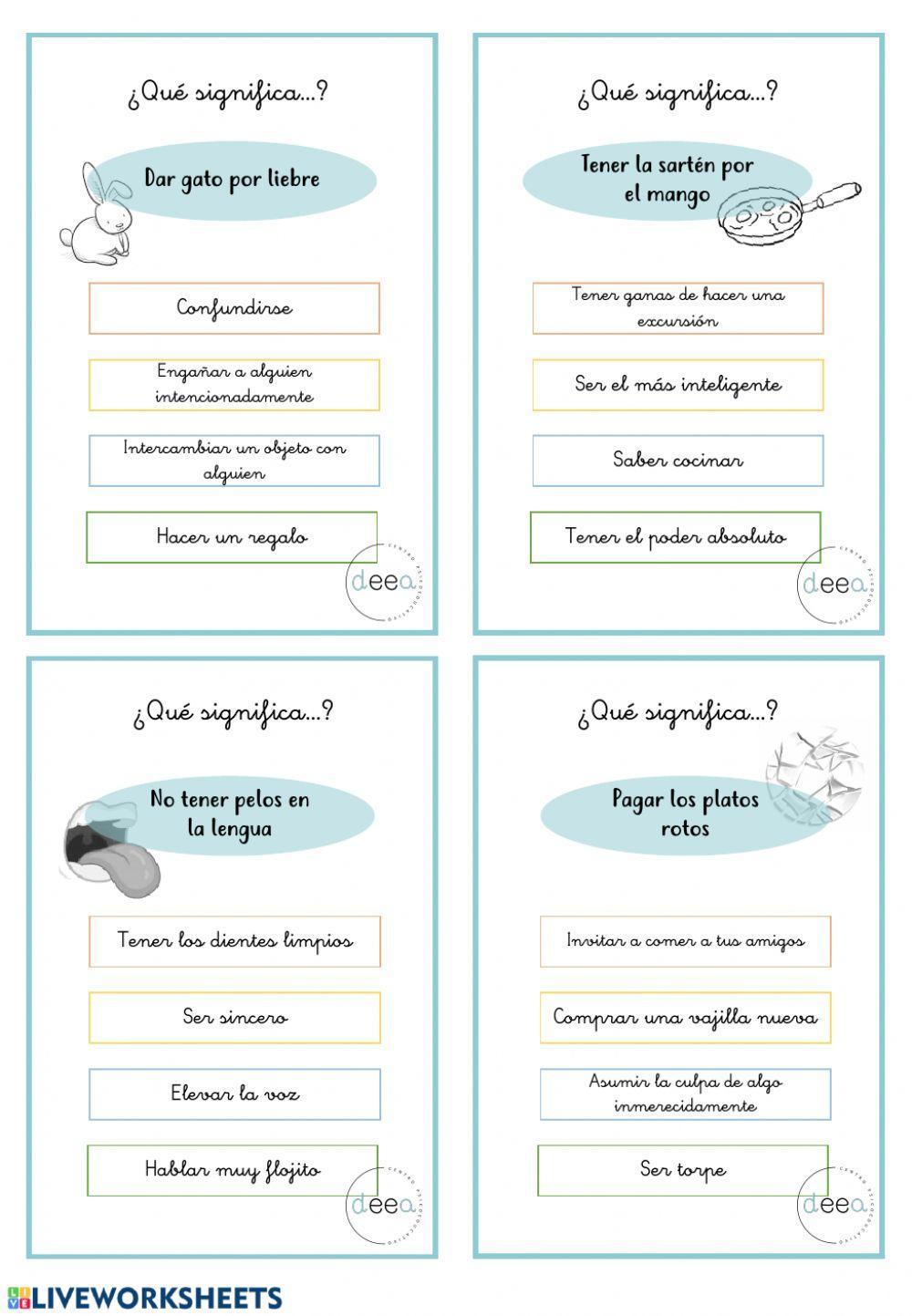 Frases hechas ¿qué significa...?